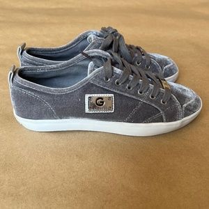 G by Guess Velvet Sneakers Size 7.5